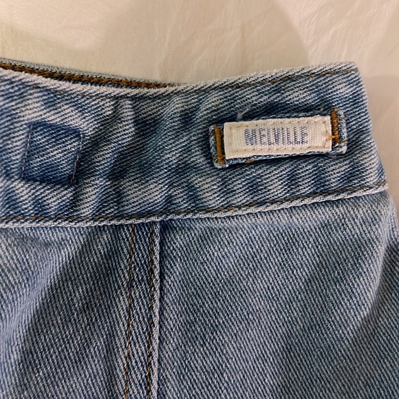 Brandy Melville Denim Button Down Mini Skirt- OS - Picture 3 of 5